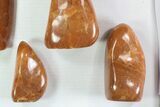 Lot: Lbs Free-Standing Polished Orange Calcite - Pieces #78122-4